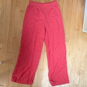 Abercrombie High Rise Linen Pants